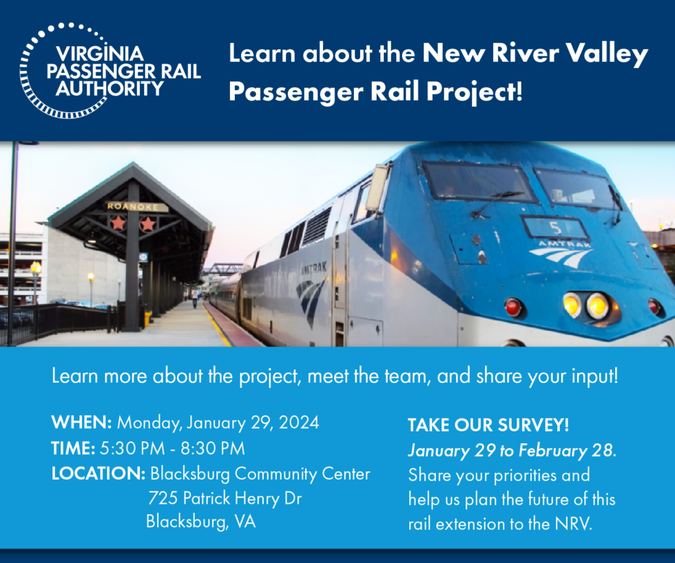 PASSENGER RAIL PROJECT OPEN HOUSE! Town of Narrows